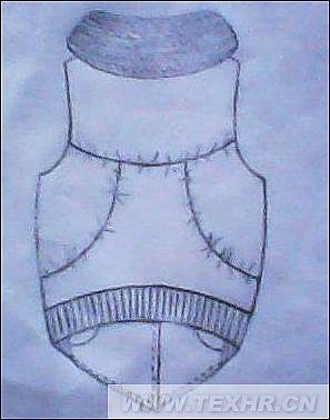 棉<em>马甲背面</em>-服装设计-设计作品图-纺织作品网